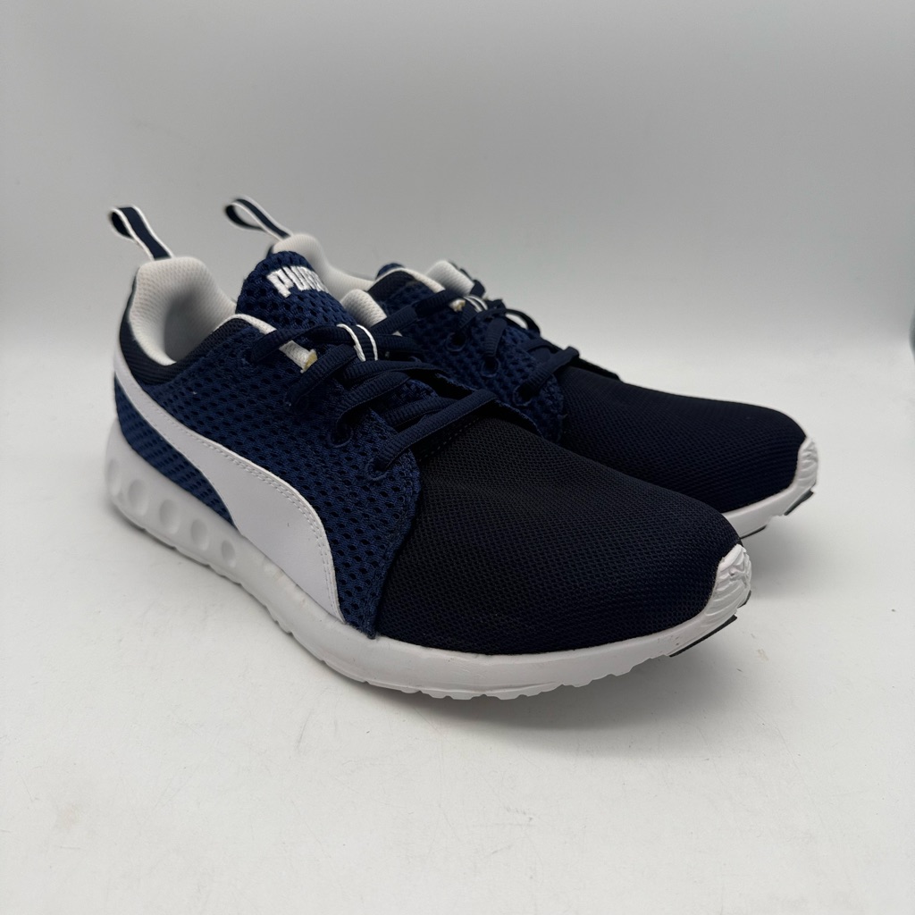 Brand New Puma Carson Mens Sneakers 188150 07 Navy BlueWhite Size 95